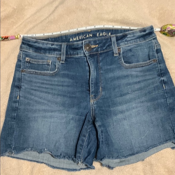 American Eagle Outfitters Pants - American Eagle Women's Blue Denim Shorts 8